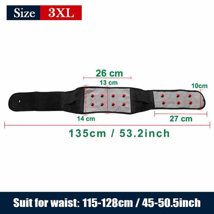 Adjustable Self Heating Magnetic Therapy Lumbar Brace Belt