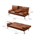 Adjustable Sofa Bed Lounge Futon Couch Leather Beds 3