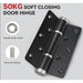 Adjustable Soft Close Door Hinge 5 Inch
