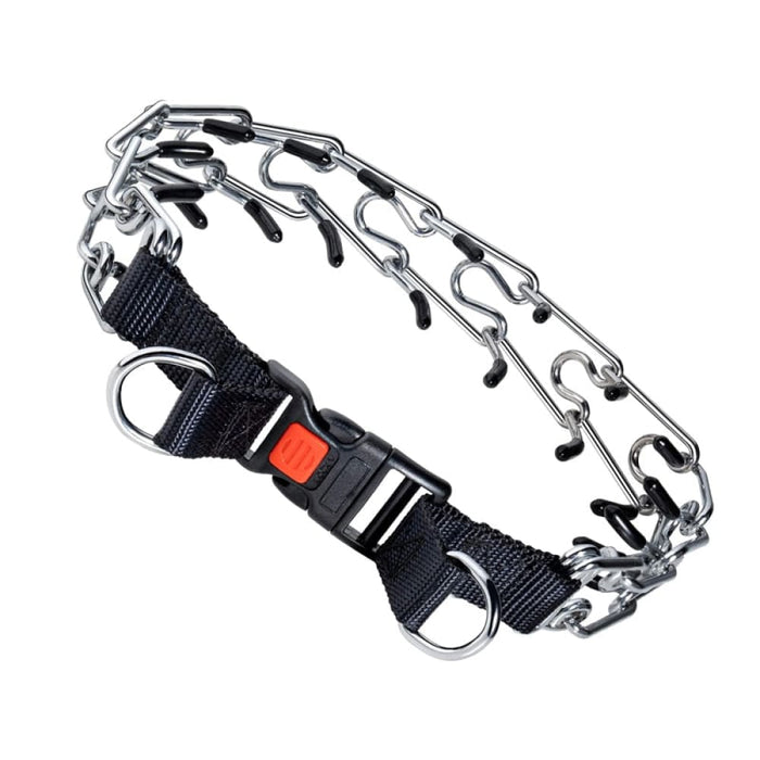 Adjustable Stainless Steel Quick Rubber Training Dog Collar