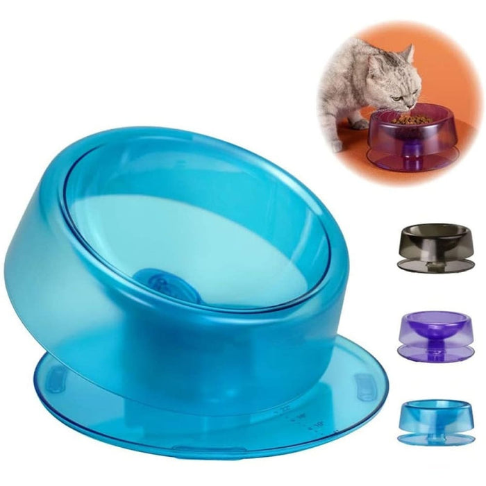 Adjustable Tilted Non - slip Wide Mouth Kitten Feeding Bowls