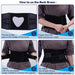 Adjustable Waist Lumbar Support Belt with 6 Stays & 16-hole