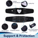 Adjustable Waist Lumbar Support Belt with 6 Stays & 16-hole