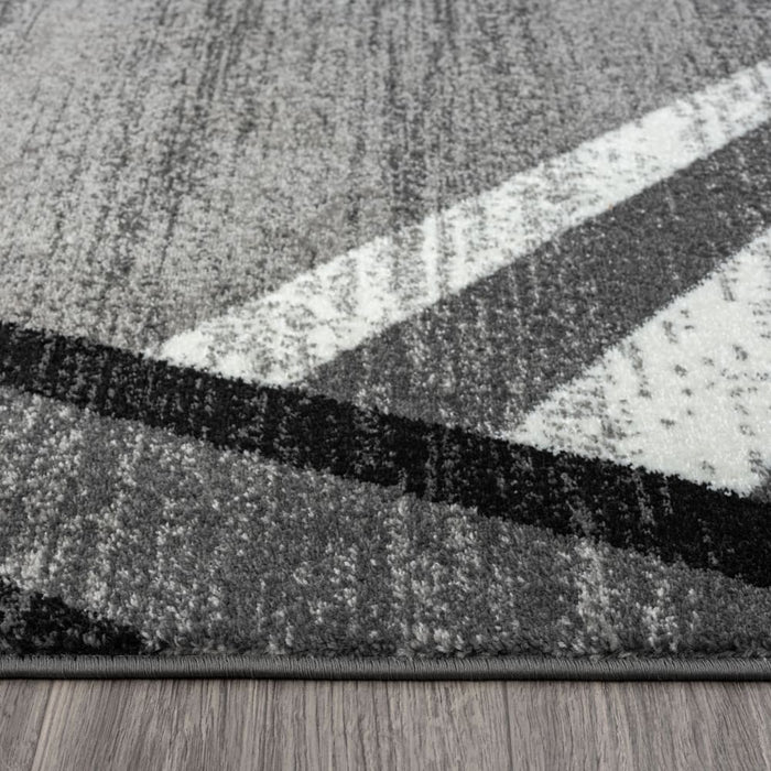 Adore Geometric Textural Rug Grey 160x160