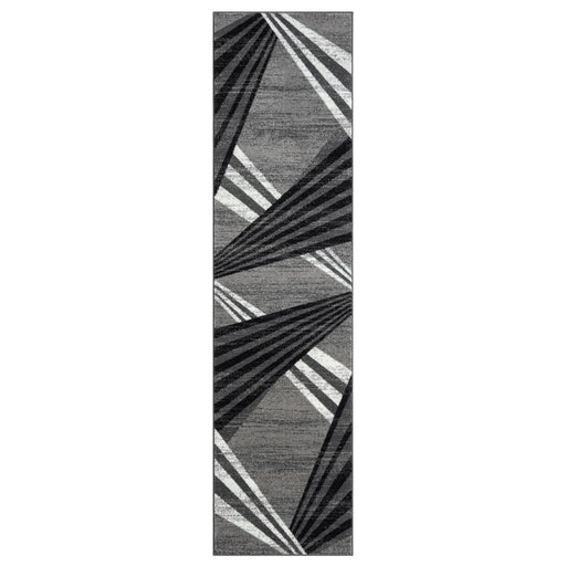 Adore Geometric Textural Rug Grey 200x200