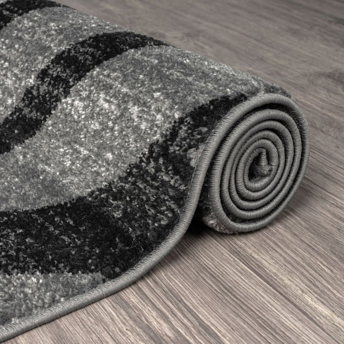 Adore Geometric Textural Rug Grey 240x240