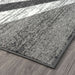 Adore Geometric Textural Rug Grey 80x150