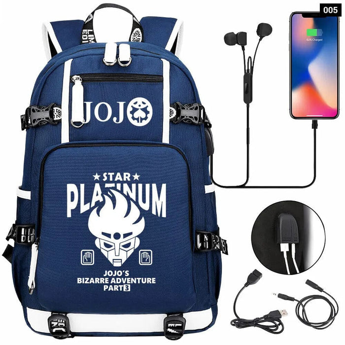 Adventure Backpack Multifunction Usb Charging School Bag