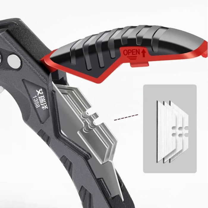 Airaj Utility Knife Retractable Heavy Duty 18mm Blade