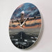 Airplane Taking off Aviation Pilot Wall Clock Sunset Lawn