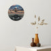Airplane Taking off Aviation Pilot Wall Clock Sunset Lawn