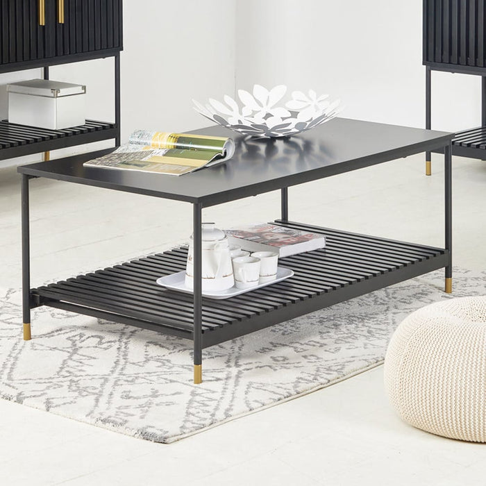 Alcona Coffee Table in Matte Black