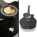 Alpha 38 Inch Wooden Acoustic Guitar Black