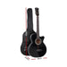 Alpha 38 Inch Wooden Acoustic Guitar Black