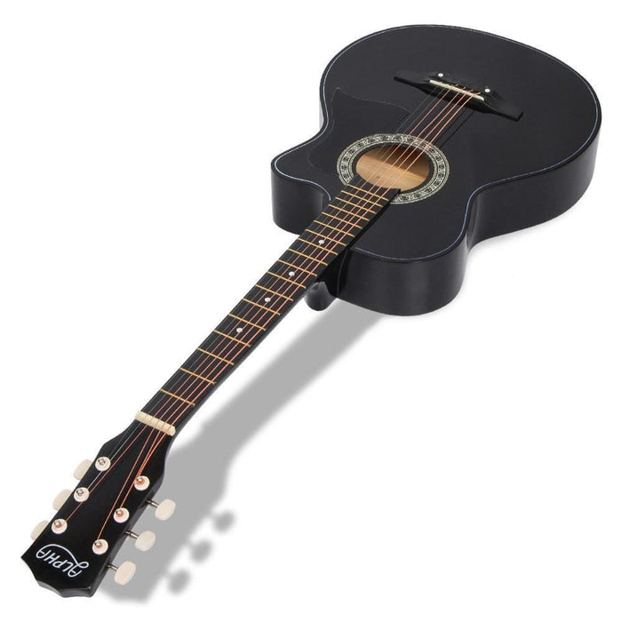 Alpha 38 Inch Wooden Acoustic Guitar Black