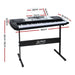 Alpha 61 Keys Electronic Piano Keyboard Led Electric Silver