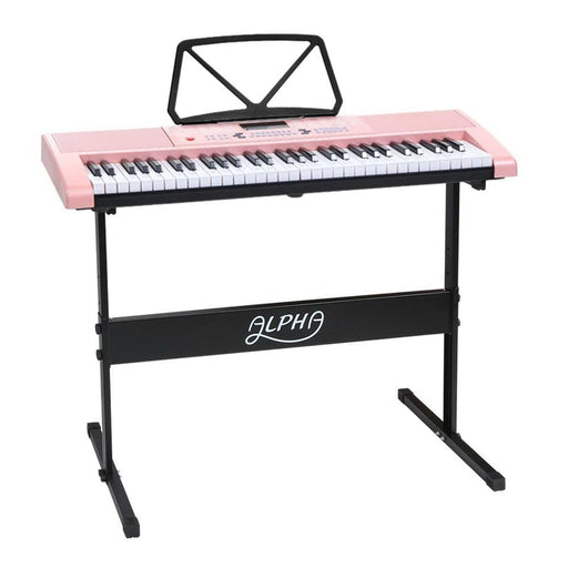 Alpha 61 Key Lighted Electronic Piano Keyboard Led Electric