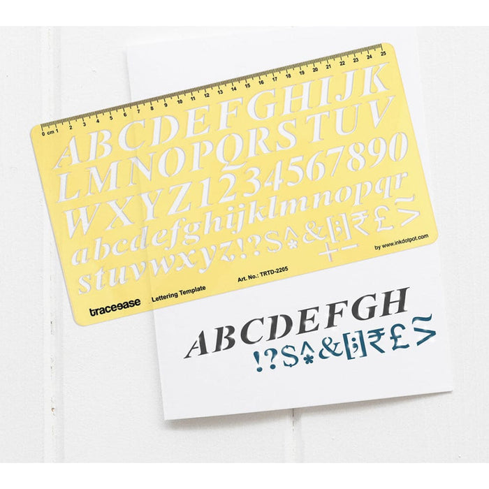 Alphabet Lettering Template Upper and Lower Case Drafting