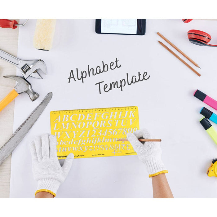 Alphabet Lettering Template Upper and Lower Case Drafting