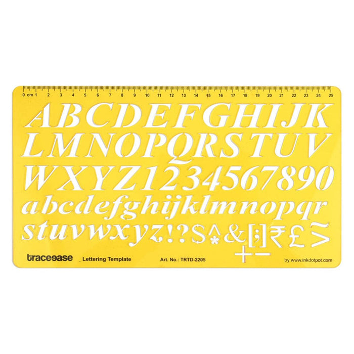 Alphabet Lettering Template Upper and Lower Case Drafting