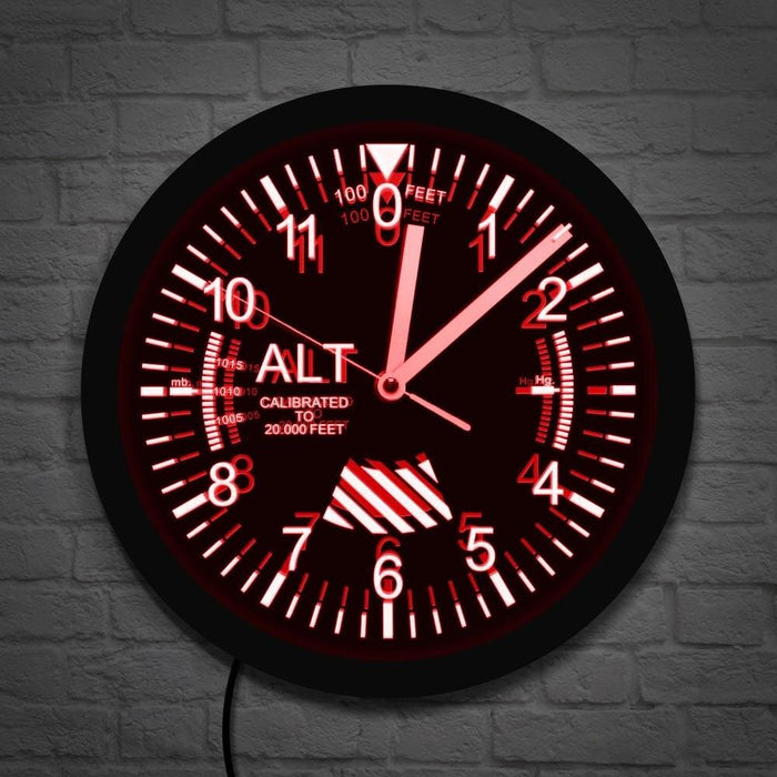 Altimeter Led Wall Clock