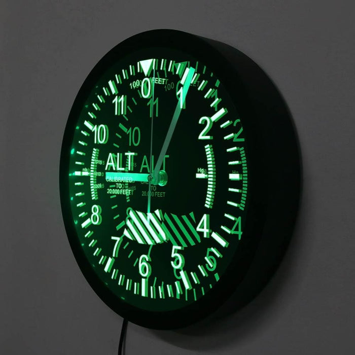 Altimeter Led Wall Clock