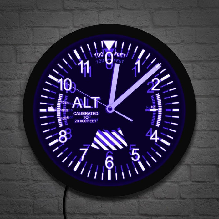 Altimeter Led Wall Clock