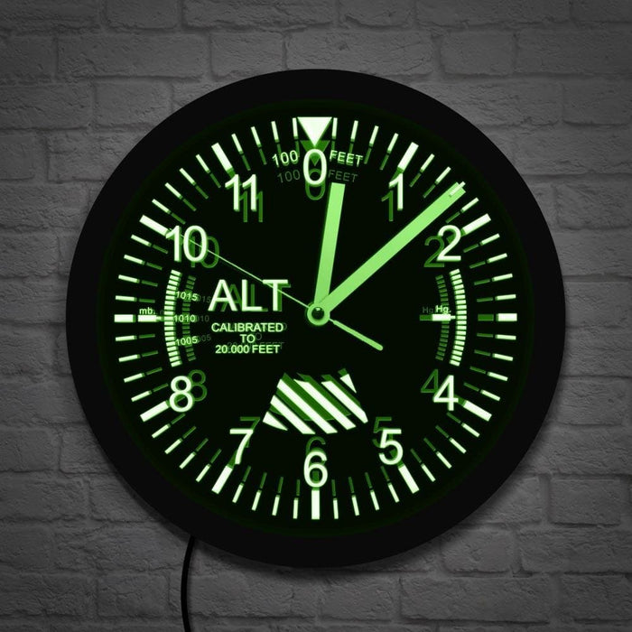 Altimeter Led Wall Clock