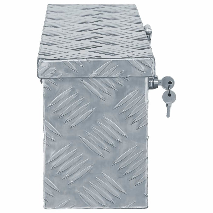 Aluminium Box 48.5x14x20 Cm Silver Oaxktp