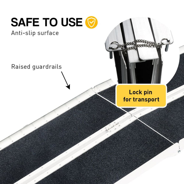 Aluminium Portable Wheelchair Ramp High - grip R03 5ft
