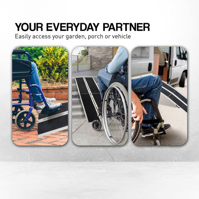 Aluminium Portable Wheelchair Ramp High - grip R03 5ft