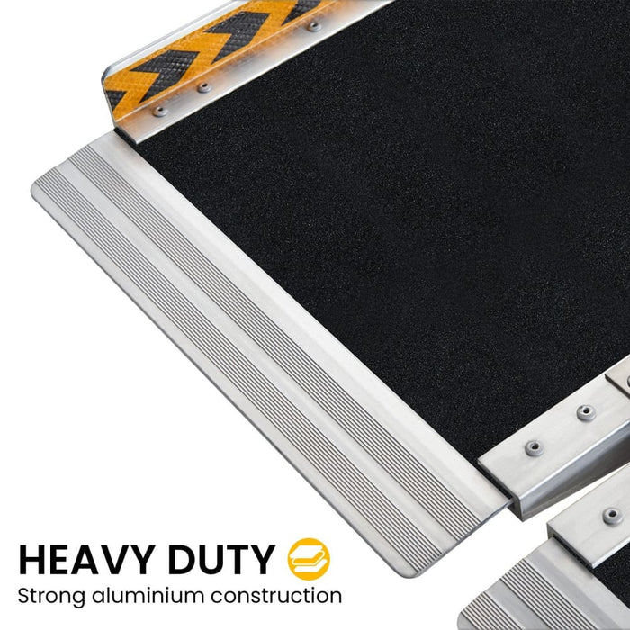 Aluminium Wheelchair Ramp with Leg Support - 10ft