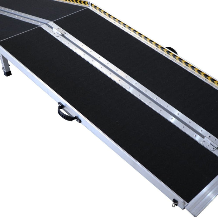 Aluminium Wheelchair Ramp with Leg Support - 10ft