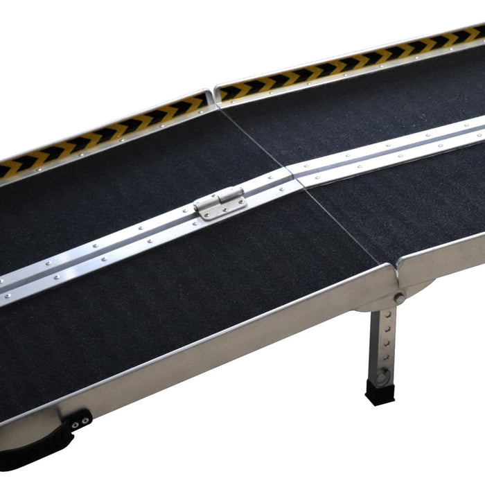 Aluminium Wheelchair Ramp With Leg Support - 8ft