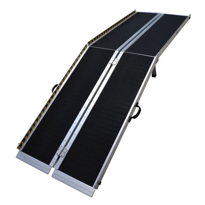 Aluminium Wheelchair Ramp With Leg Support - 8ft