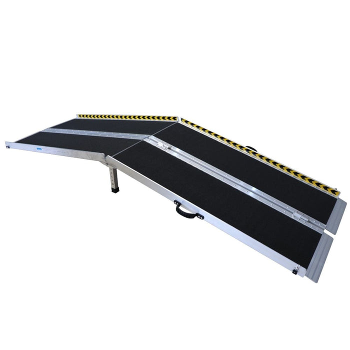 Aluminium Wheelchair Ramp With Leg Support - 8ft