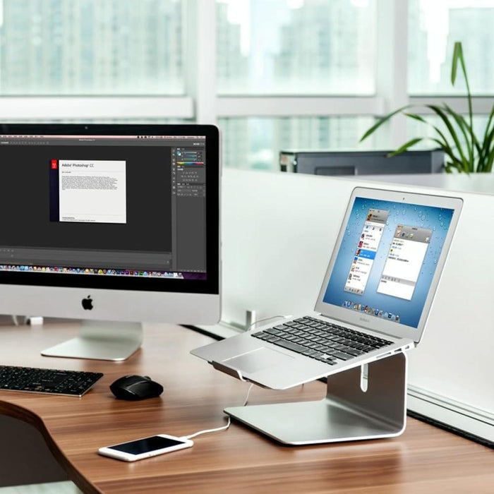 Aluminum Alloy 360 Degrees Rotation Adjustable Laptop Stand