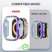 Aluminum Alloy Rubber Protective Shell Cover for Apple Watch