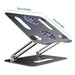 Aluminum Folding Laptop Stand With Cooling Gray Type c Cable
