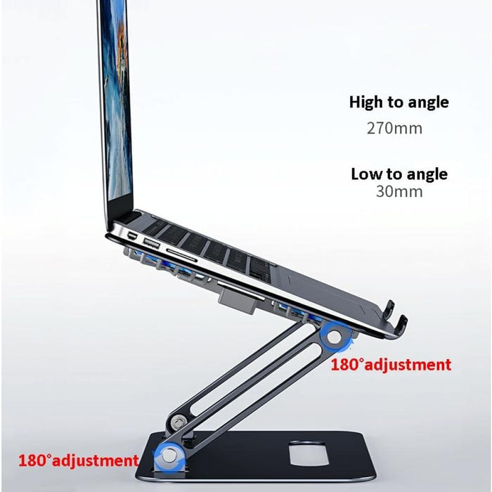 Aluminum Folding Laptop Stand Silver