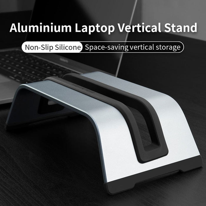 Aluminum Vertical Laptop Stand Holder Compatible