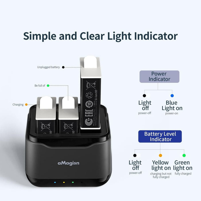 Amagisn Battery Charger Charging Seat For Gopro