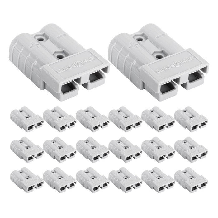 20Pcs Anderson Style Plug Connectors 50Amp 12-24V 6Awg