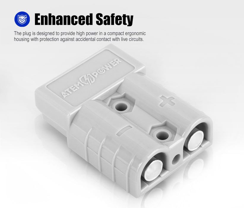 20Pcs Anderson Style Plug Connectors 50Amp 12-24V 6Awg