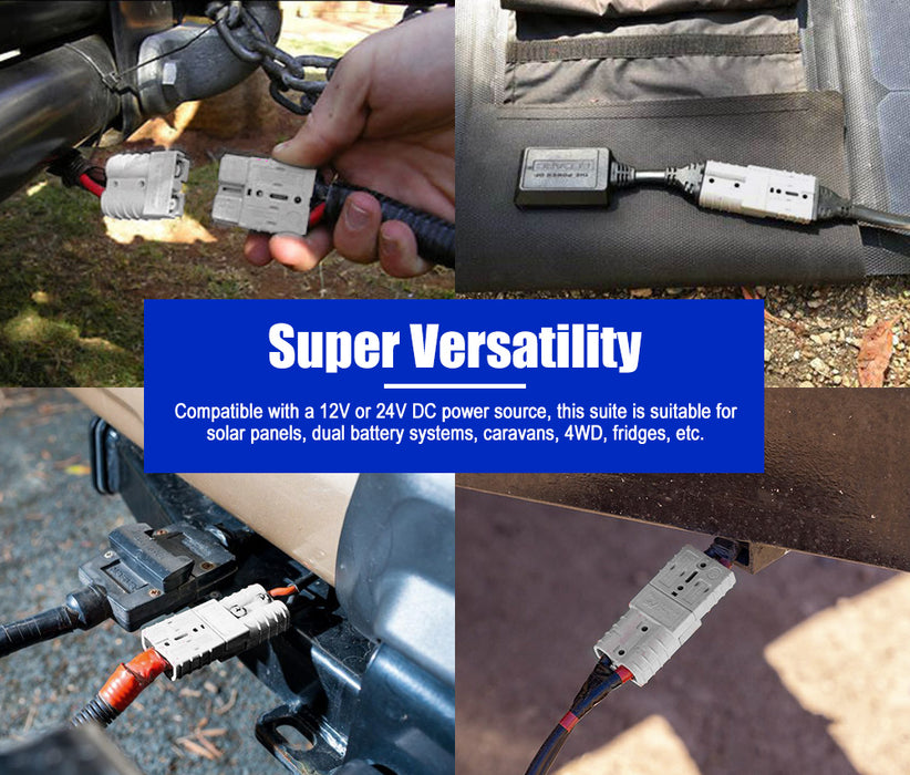 20Pcs Anderson Style Plug Connectors 50Amp 12-24V 6Awg