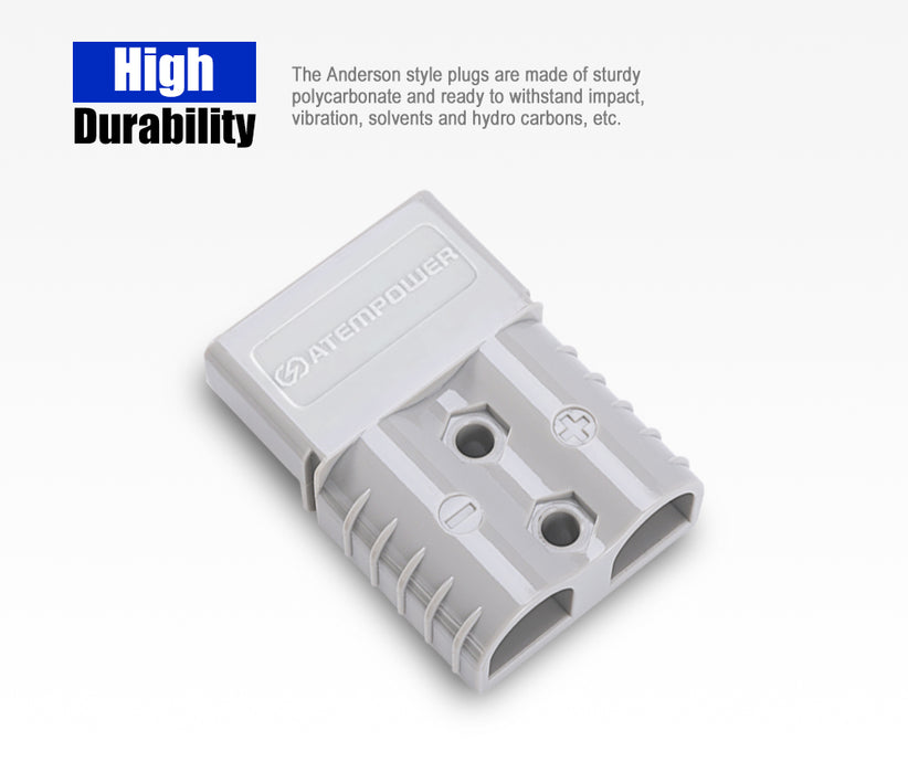 6 X Anderson Style Plug Connectors 120 Amp 12-24V 6Awg Dc Power Tool