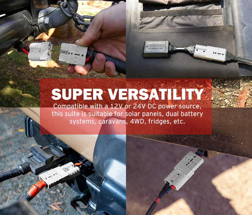 20Pcs Anderson Style Plug Connectors 50Amp 12-24V 6Awg