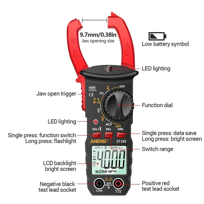 Aneng St180 Digital Clamp Meter