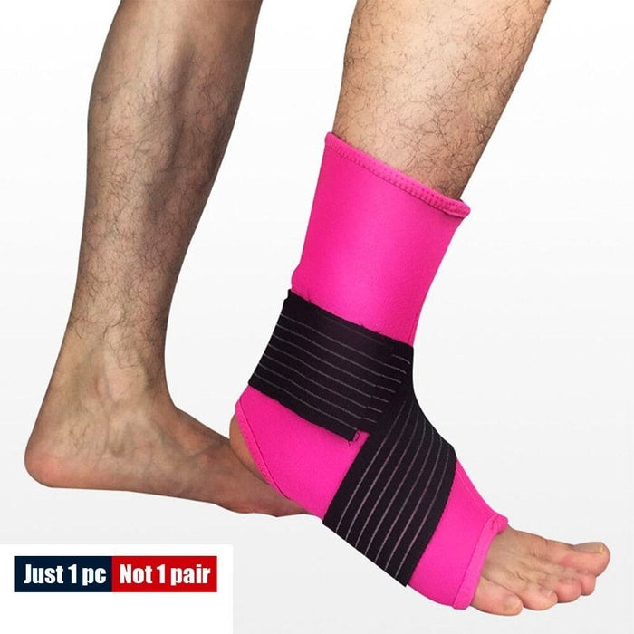1pc Ankle Support Brace with Adjustable Strap for Running