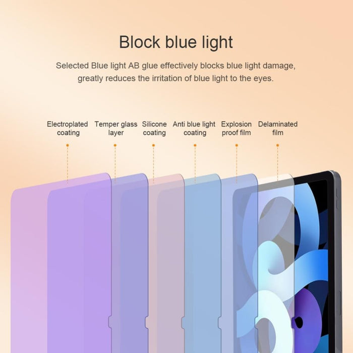 Anti Blue Light Tempered Glass For Ipad Air 10.9